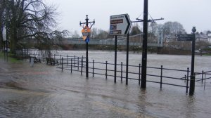 Flooding on the Nith in Dumfries during December.  Environment Minister, Paul Wheelhouse: "I was extremely impressed by how well prepared all the authorities were - aided by the timely and accurate flood forecasts from the Scottish Flood Forecasting Service (Source: BBC). 