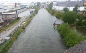 Train services between Inverness and Aberdeen were disrupted given flooding to the track through various stretches in Moray (source: Moray Radio online).