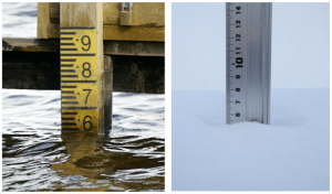 WeSenseIt is an initiative encouraging citizen observatories to allow to reporting of parameters such as flood levels and river discharge.