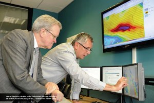 Peter Buchanan (right) is a meteorologist at the Met Office and has over 40 years experience of working in weather forecasting and recently applying science developments in an operational environment.